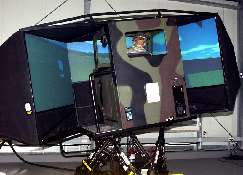 simulatore di veicolo militare