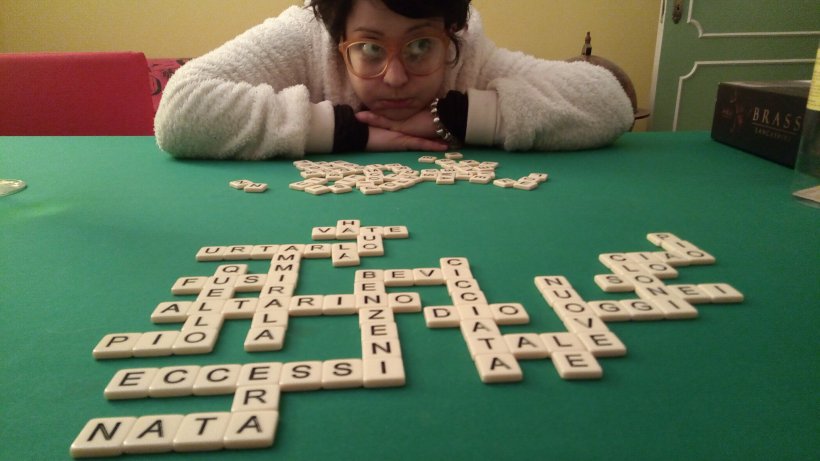 Indovinate come è finita questa partita di Bananagrams