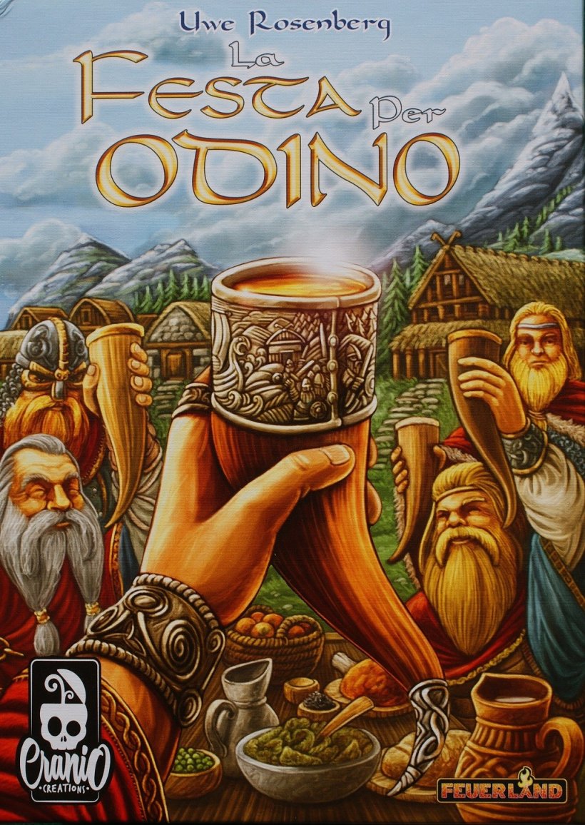 Copertina per La Festa per Odino, gioco da tavolo di Uwe Ronsenberg