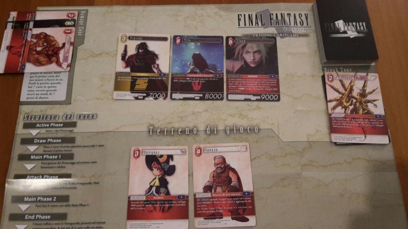 Final Fantasy Trading Card Game: setup partita