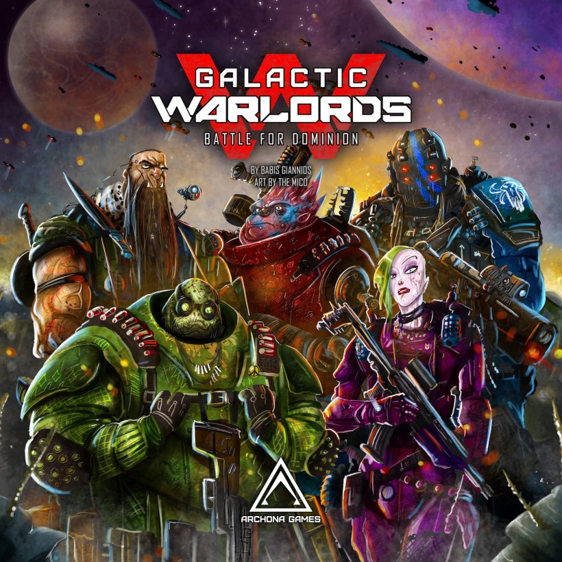 Copertina del gioco da tavolo Galactic Warlods: Battle for Dominion