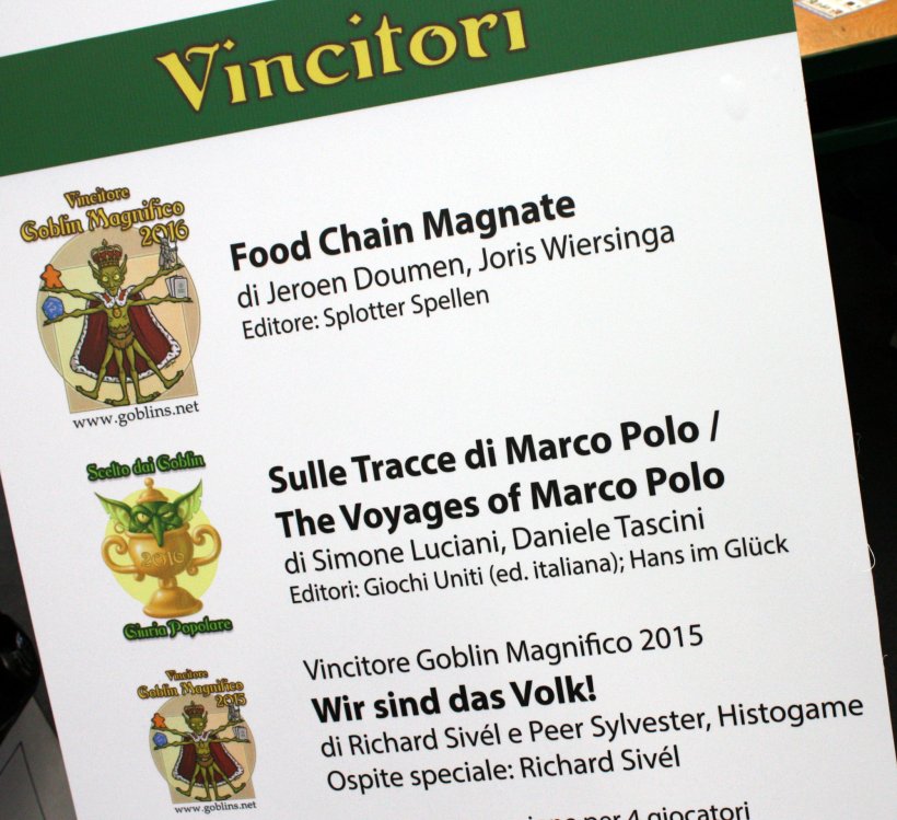Premio Goblin Magnifico 2016 Premio Goblin Magnifico 2016
