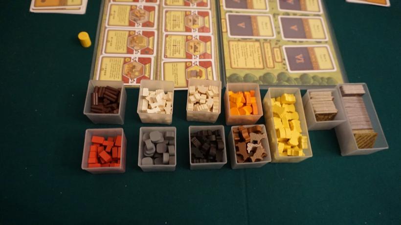 Portaminuterie per tenere in ordine animeeples e vegemeeples di Agricola