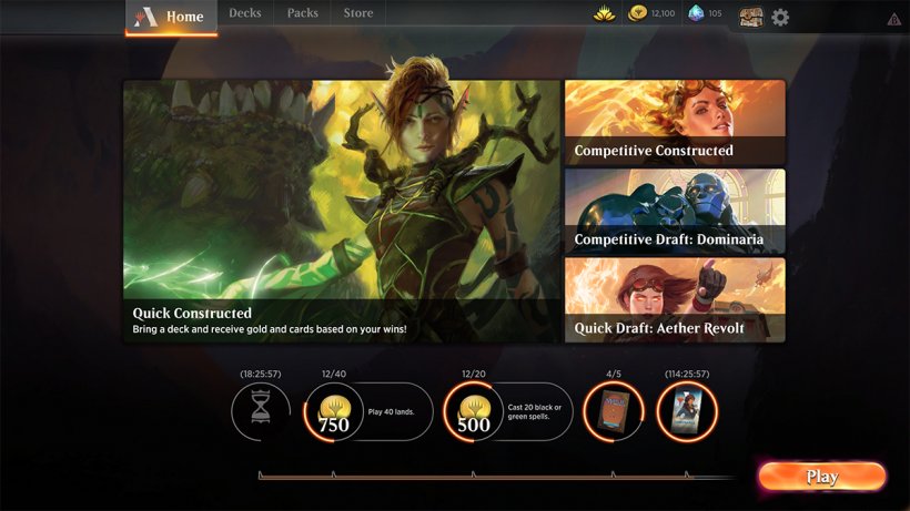 Magic The Gathering Arena - Schermata d'avvio Magic The Gathering Arena - Schermata d'avvio
