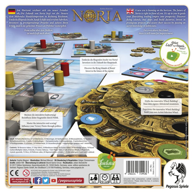 Noria: retro della scatola