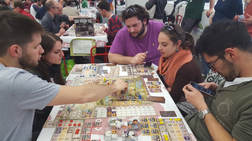 Partita in corso a Great Western Trail al Goblin Magnifico di Play 2017