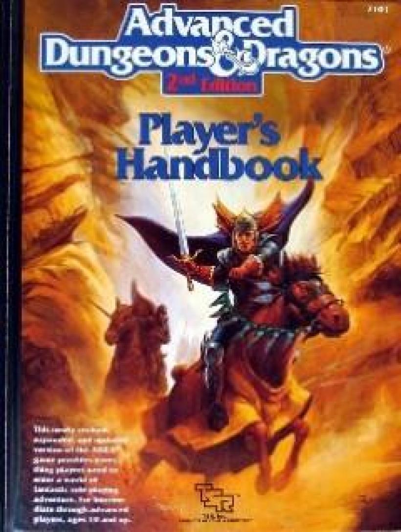 Recensione Advanced Dungeons & Dragons 2nd Ed. Player's Handbook La