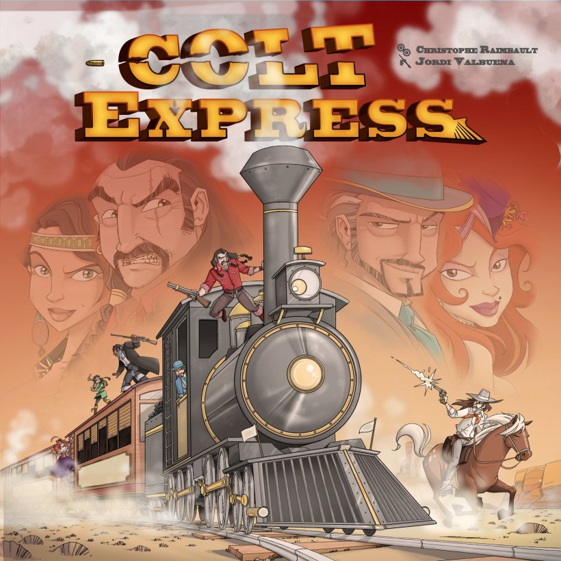 Artwork del gioco da tavolo Colt Express
