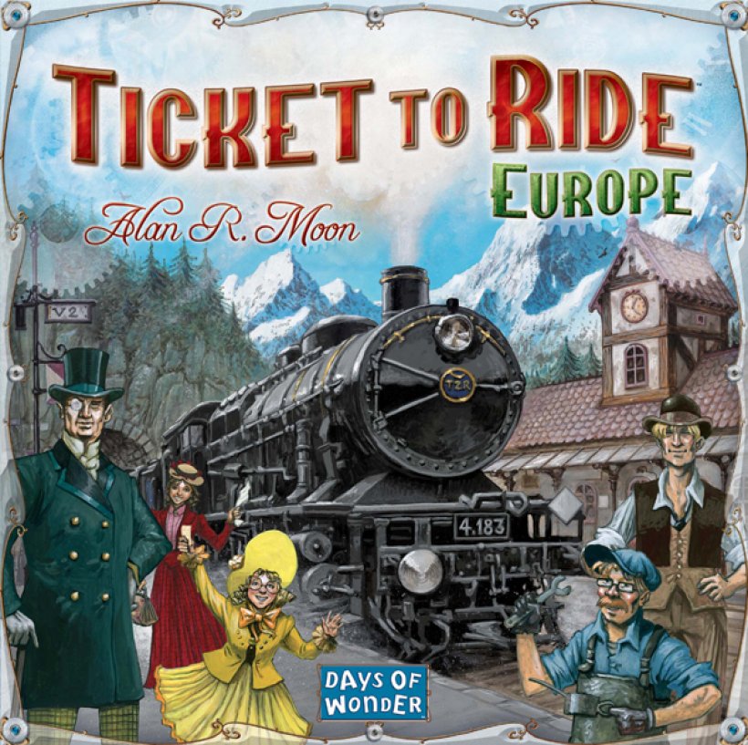 Ticket to Ride: Europe, gioco da tavolo della Days of Wonder