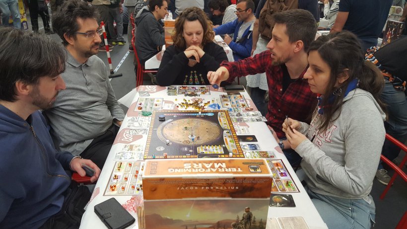 Terraforming Mars nell'area Goblin Magnifico di Play 2017