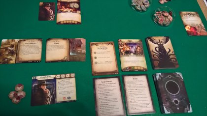 Arkham Horror LCG: setup primo scenario