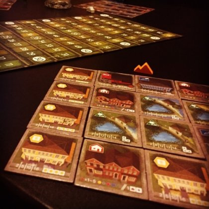 Tessere di gioco di Between Two Cities Tessere di gioco di Between Two Cities