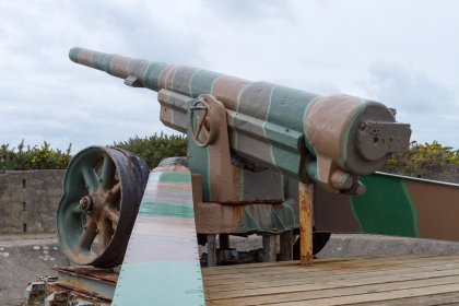 Pointe du Hoc - l'artiglieria tedesca