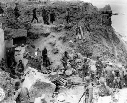 Pointe du Hoc - la scogliera