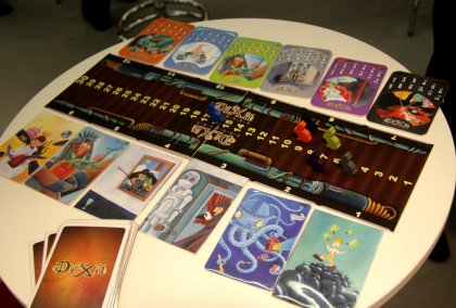 Componenti del gioco Dixit Odyssey presentato a Norimberga