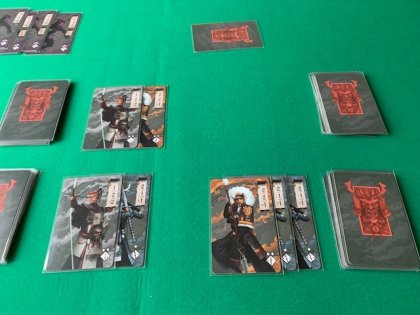 la disposizione delle carte. Siamo pronti a partire