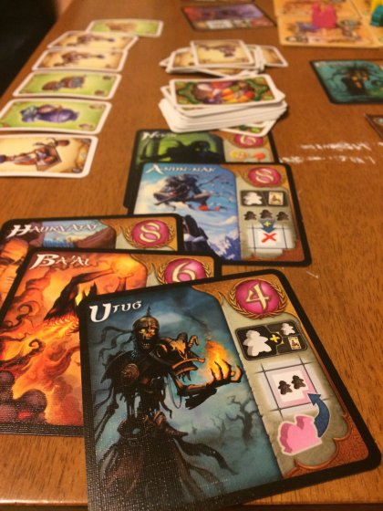 Geni e carte merci di Five Tribes