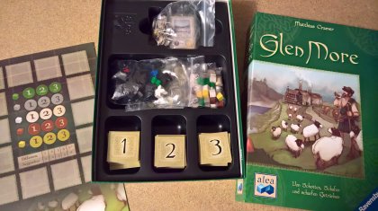 Glen More: materiali di gioco 