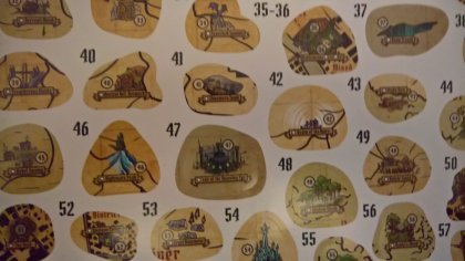 Gloomhaven: adesivi per la mappa