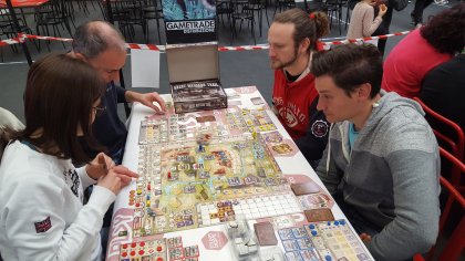 Goblin Magnifico a Play Modena Great Western Trail: tavolo dimostrativo al Magnifico 2017