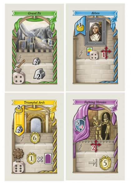 Le carte del gioco da tavolo Lorenzo il Magnifico