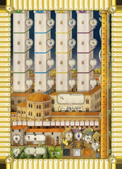 Tabellone Il tabellone del gioco in scatola Lorenzo il magnifico
