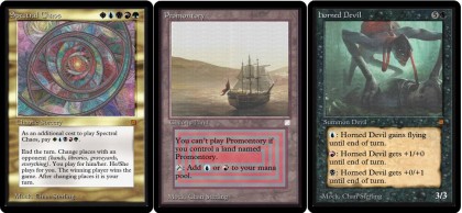 Proxy fan-made con il layout dell’edizione Beta. Magic: Spectral Chaos