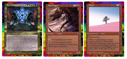 Proxy fan-made con layout di fantasia. Magic: Spectral Chaos
