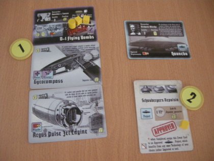 Sviluppo delle V-1 nel gioco da tavolo Secret Weapons of the Third Reich
