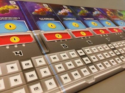 Plancia giocatore a inizio partita Space Base plancia giocatore