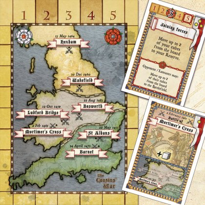 The Cousins' War: mappa e carte