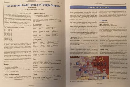 Dettaglio del regolamento di Twilight Struggle: variante ed esempio di gioco