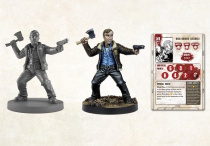 Miniatura e scheda personaggio di The walking dead: all out war