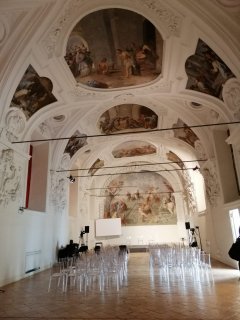 La sala del Capitolo, sede di Ludicampania