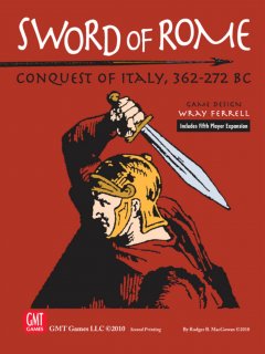 La copertina del wargame Sword of Rome
