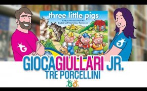 Gioca Giullari Jr - Three Little Pigs, il gioco da tavolo per bambini 3+ in cui scappiamo dal lupo!