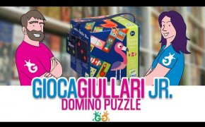Gioca Giullari Junior - Domino Puzzle un semplice Gioco da Tavolo per bambini 3+ con tanti animali