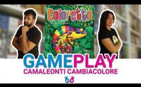 Coloretto Partita Completa tra camaleonti e @Recensioni Minute