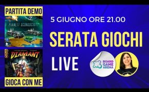 🔴 Serata Giochi Live su BGA (Pianeti Sconosciuti, Diamant)