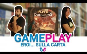 Paper Dungeons, partita completa al gioco da tavolo Roll&Write di avventure fantasy