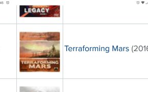 Terraforming Mars su BGG