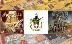 Serata di giochi all'associazione Magno Gato con Mombasa e Railroad Revolution