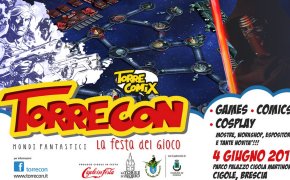 Manifesto Torrecon 2017: il festival del gioco del 4 giugno a Cigole, Brescia