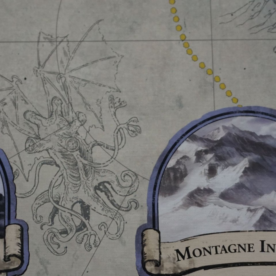 Eldritch Horror Le Montagne della Follia: tabellone Antartide