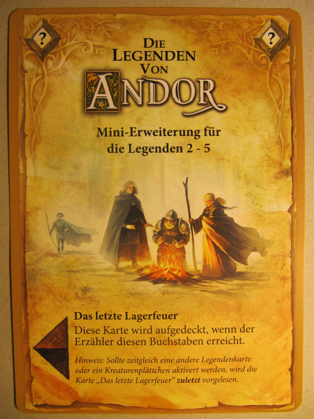 Die Legenden von Andor: Das letzte Lagerfeuer | Espansione GdT | Tana