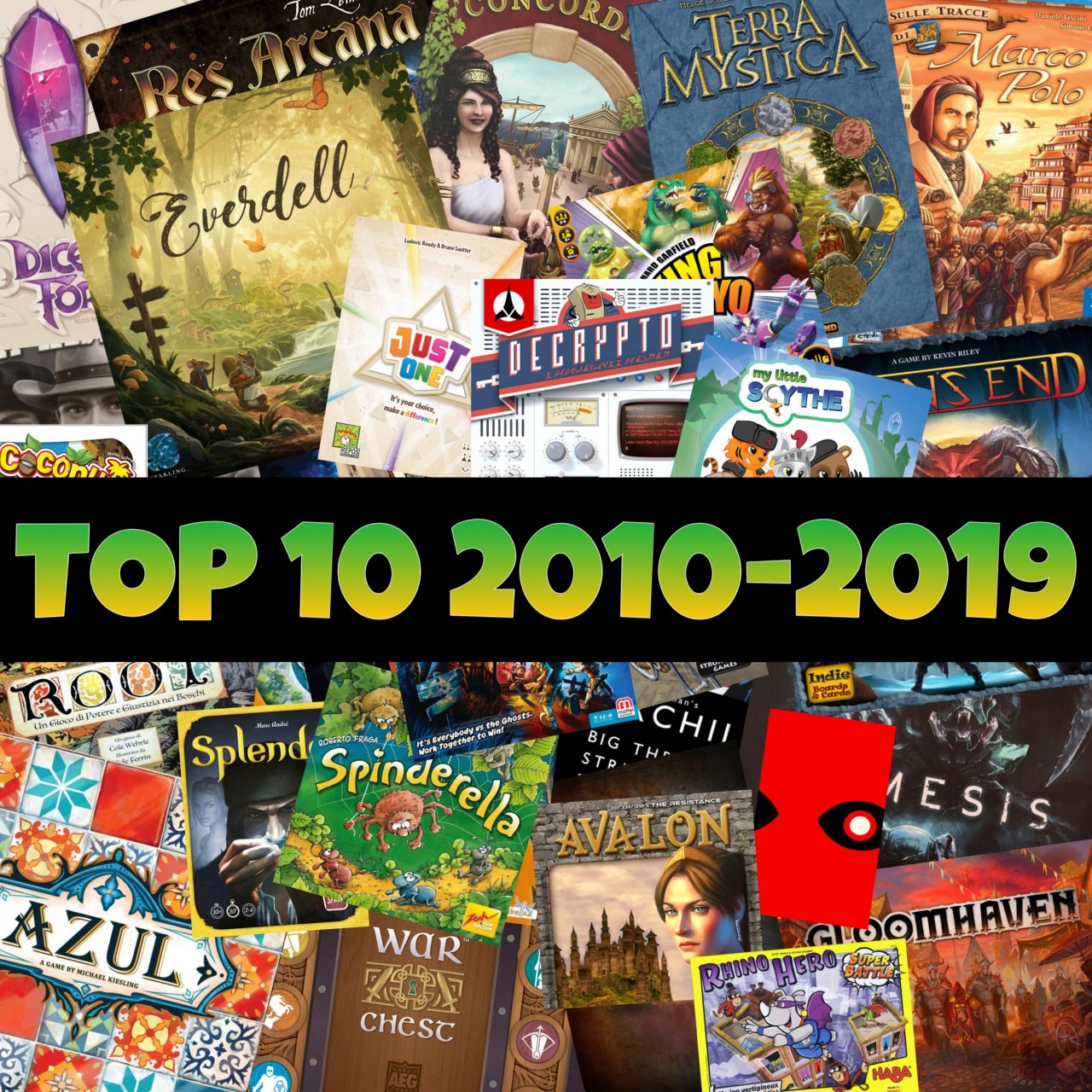 Top-10: i migliori giochi da tavolo - decade 2010-2019